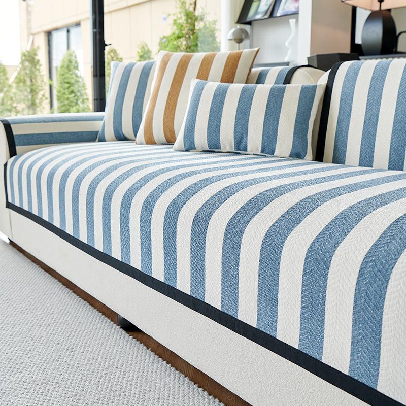 

Подушка для дивана, роскошный чехол для дивана высокого класса, новинка 2024 года, универсальный для четырех сезонов, кожаный чехол для спинки дивана, нескользящий 70*70cm