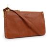 Pochette bandoulière avec pendentif chat naturel [Lucky Tail] - Portefeuille, sac, étui, silhouette pour femme, (chameau)