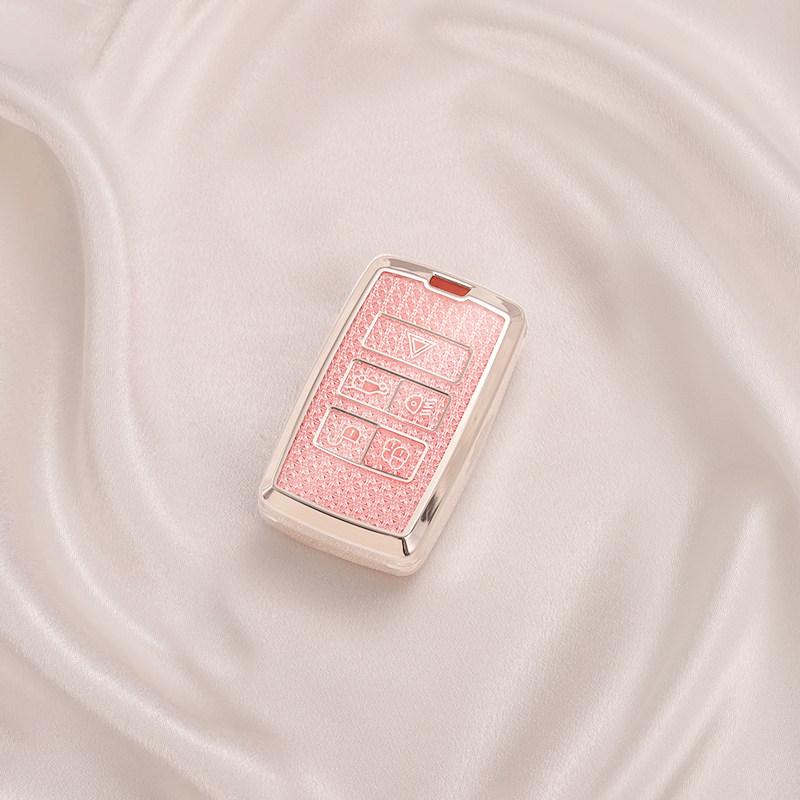 

Crystal TPU Key Case for Land Rover Range Rover Sport Evoque Freelander Velar Discovery 4 Jaguar XE XJ XF Guitar Car Key Cover