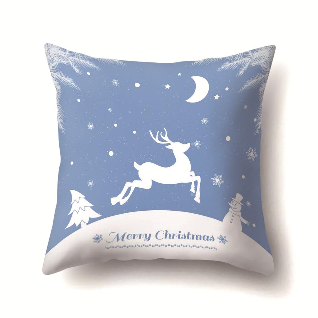 Christmas Series Polyester Pillows Santa Multi-platform Christmas Elk Pillow Cover