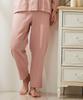 Nissen Pajama and Loungewear Cotton Gauze Pajamas with Collar and Front Size LL Set, Triple-Layer 100% Opening, Greige,