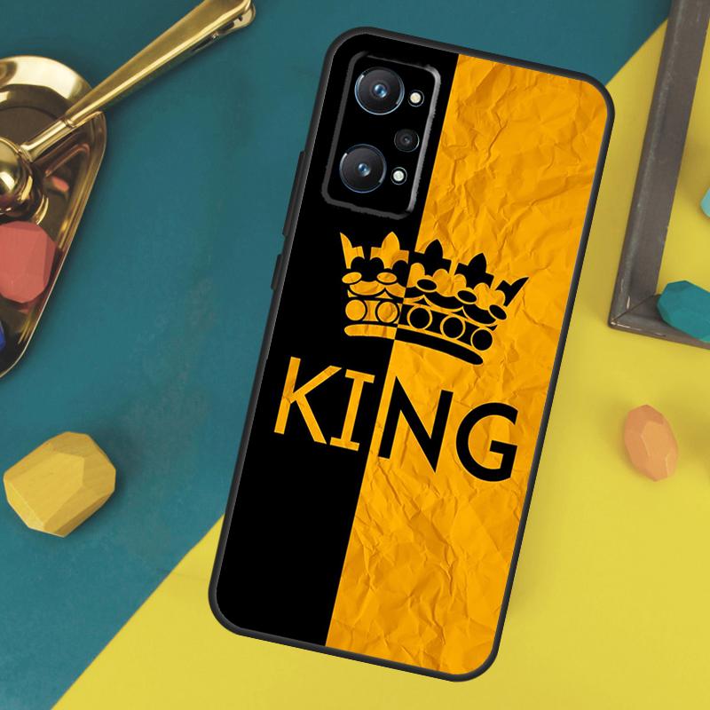 King Queen Art Case For Realme C67 C75 C61 C55 C53 C51 C21Y C25S 10 11 12 13 14 Pro Plus GT 6T 6 5 GT7 Pro