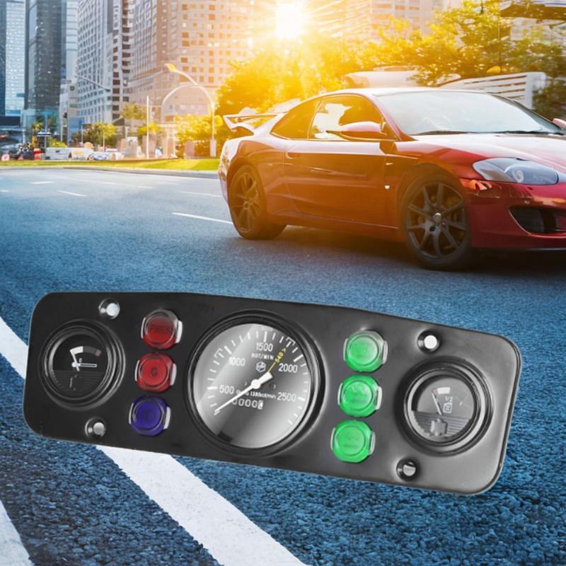 3 in 1 Kit trument Panel Tachometer 12V Water Temp Gauge Car Meter Auto Gauge