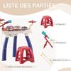 2-in-1 Kids Music Set Piano and Electronic Drums with Microphone and Stool