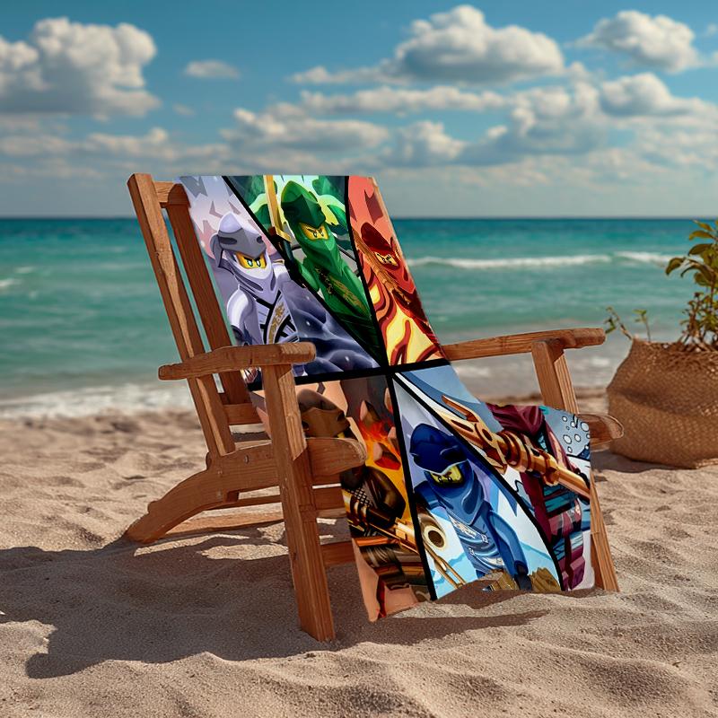 Ninja Fashion Beach Towel: Ideal for Summer Adventures Soft, absorbent and quick drying suitable for swimming and bathing