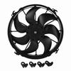 24V Car Cooling Air Fan 7 Blades 160W Power Heat Dissipation Black for Buses Trucks