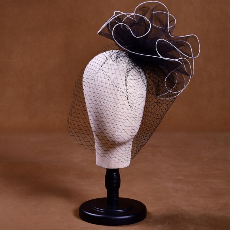 Stage Performances Headdress Breathable Meshes Headwear Teas Party Headpiece for Bridal Wedding