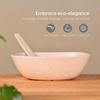 Set of 4 Earth-Friendly Multipurpose Bowls for Kitchen | 600 ml | Made with Bamboo Fibers & Rice Husk | Microwave Safe Bowl