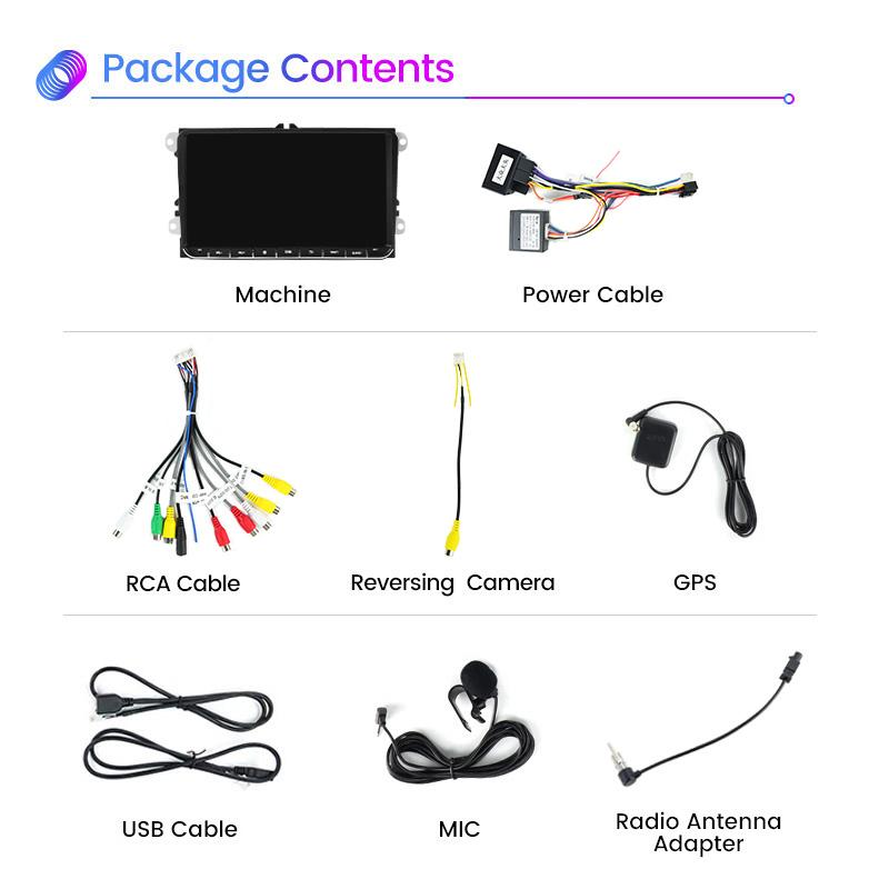 Android Car Radio for Volkswagen Golf 5 6 Polo Passat B6 B7 CC Skoda Jetta Universal Multimedia Wireless for Carplay Auto Screen