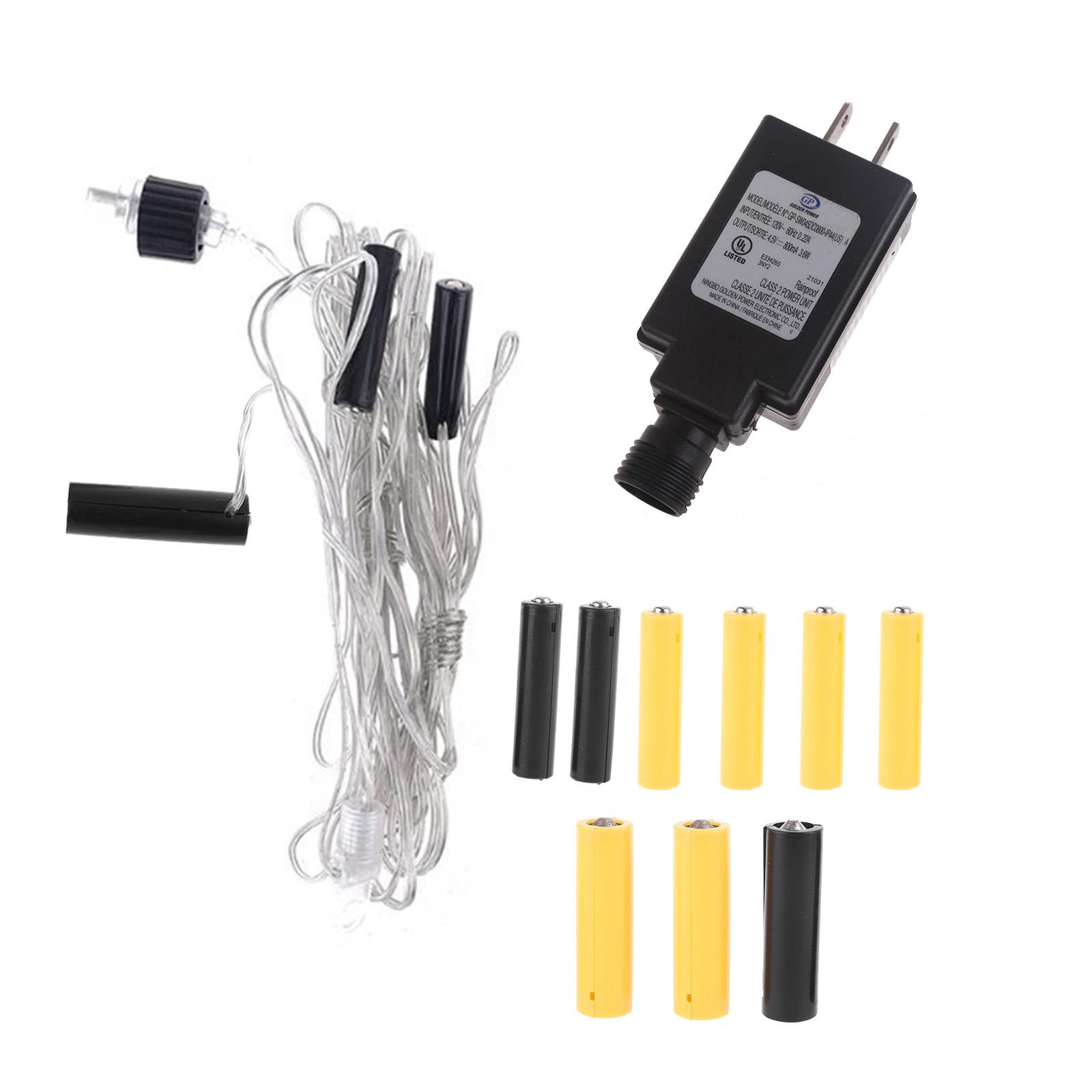 

Energy Saving Alternative 1xAA + 2xAAA Batteries, Battery Eliminators Power Supply Adapter for LED Lights Toy Camera