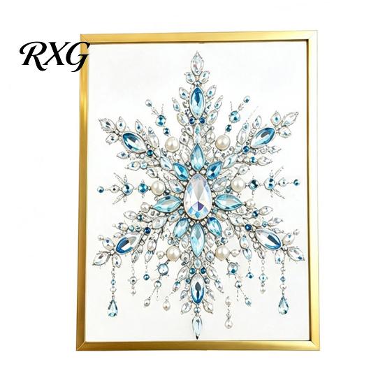 Decorative Art Supplies DIY Christmas Tree Jewelry Craft Kit, Faux Crystal Bead Ornament Making School Crafting Set for Kids Adults, Creative Holiday