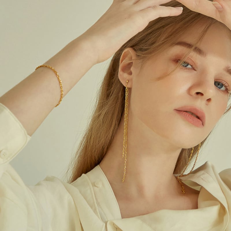 

mi0 Simple Chain Shine Bracelet gold