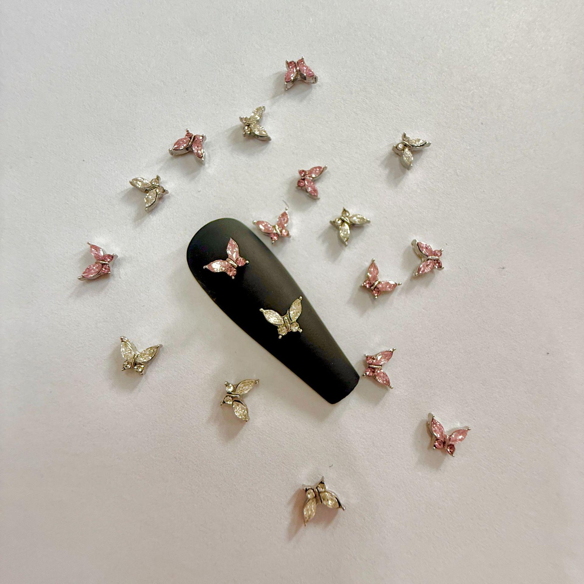 

Exquisite Shiny Butterfly Zircon Nail Art Stickers