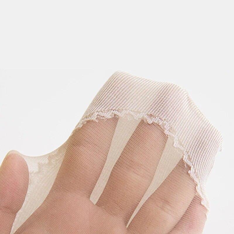 10 par nowe letnie aksamitne jedwabne skarpetki damskie opakowanie bawełniany dół miękkie modne ultracienkie oddychające przezroczyste seksowne skarpetki zestaw