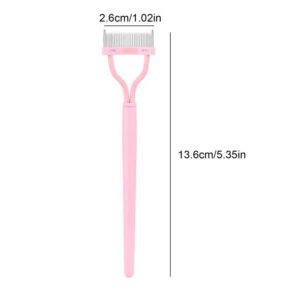 New Eyelash Separator Metal Teeth Straight Eyelash Curler Beauty Makeup Stainless Eyelash Brush Comb Mascara Curl Makeup Tool