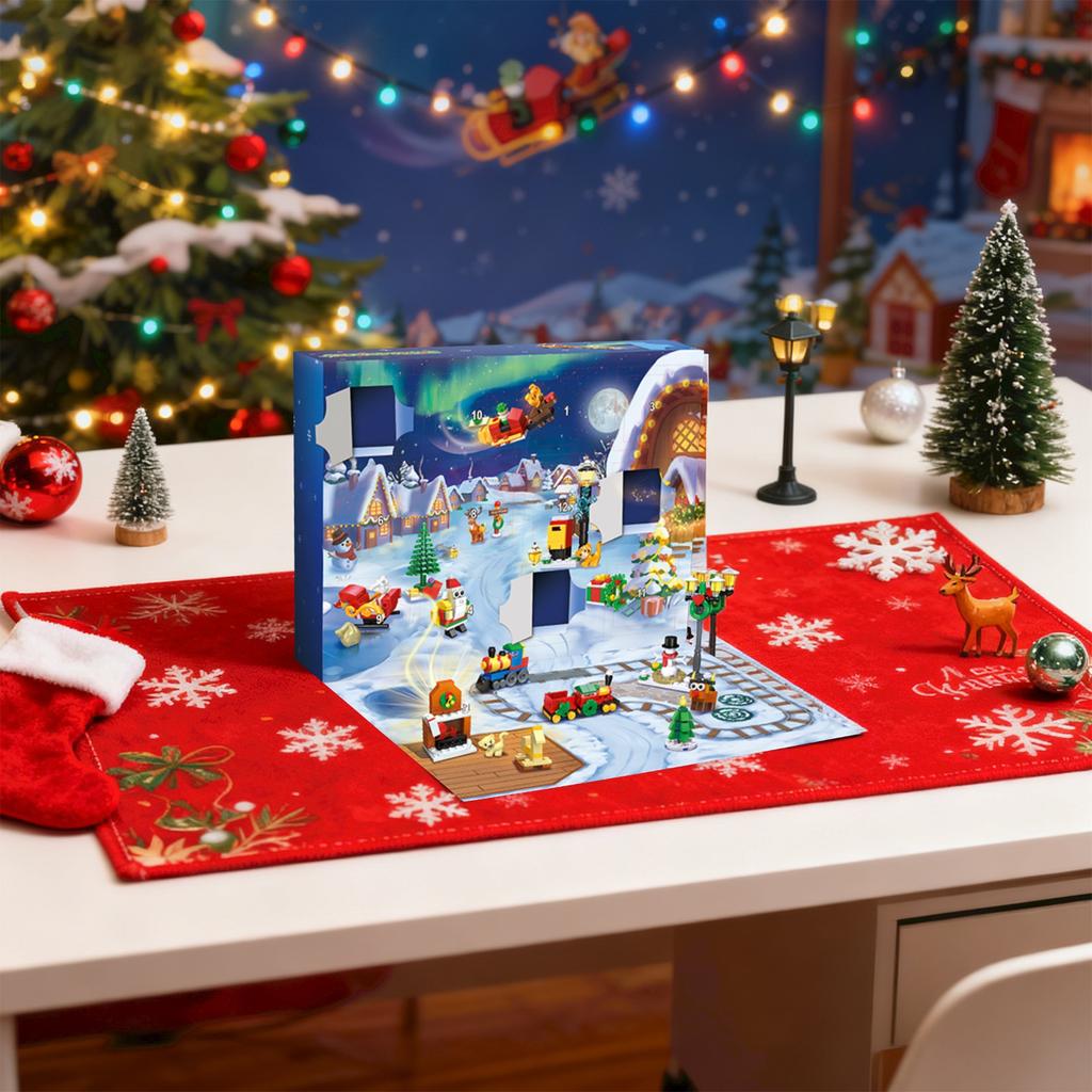 Christmas Small ParticleDiy Assembly Christmas Gift Building Block BlindBox