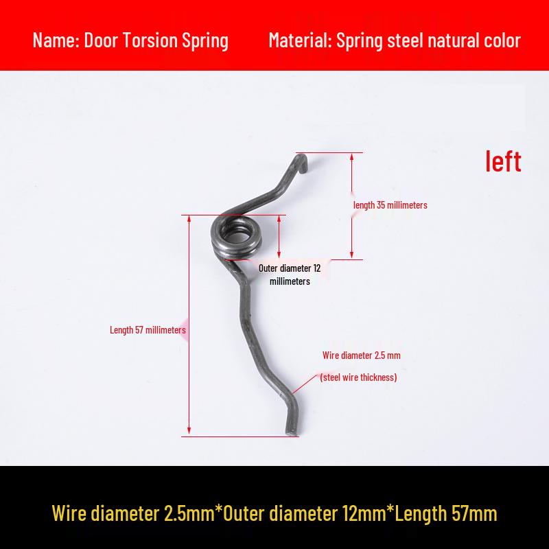 Yellow Anti-Theft Door Handle Torsion Spring for Interior Sliding Doors In Hotels and Bathrooms