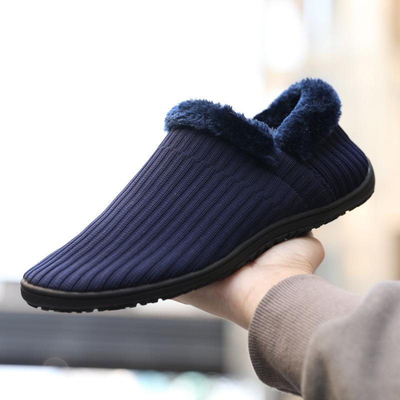 2024 new soft and skin-friendly girls keep warm and gather heat at home men's cotton shoes fashion fly-woven breathable cotton mop
