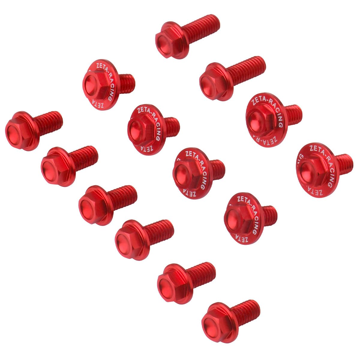 ZETA RACING Exterior Aluminum Bolt Kit Red SUZUKI DRZ400SM F7979 красный