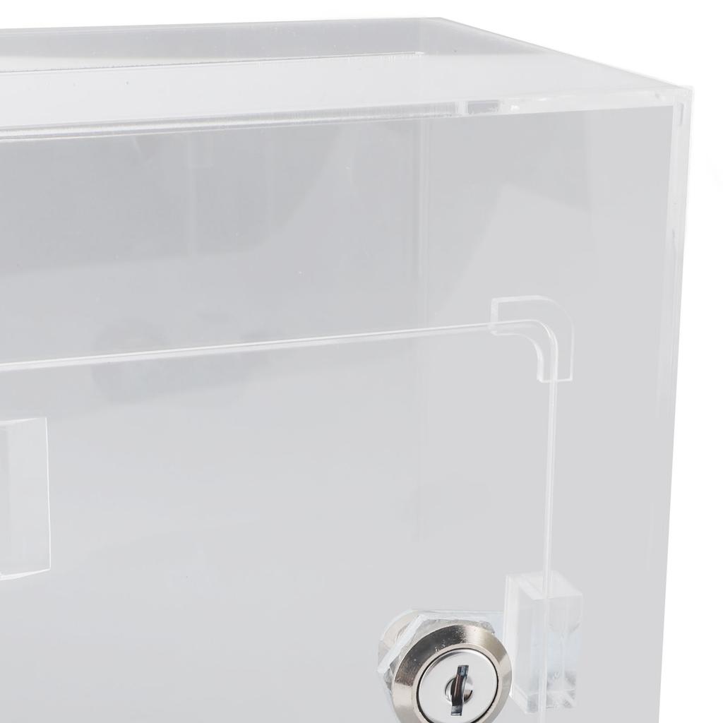 Klare Geldbank mit großer Kapazität, sturzfest, transparent, Wahlzettel-Box, Acryl-Spardose für