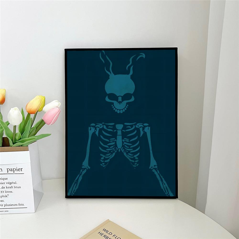 1pc Movie Donnie D-Darko Poster Self-adhesive Art Poster Waterproof Paper Sticker Coffee House Bar Room Wall Decor