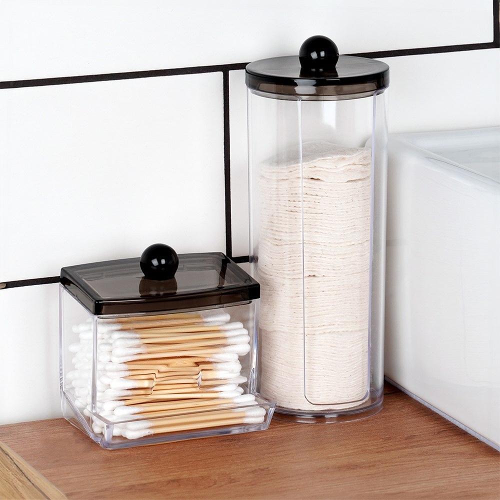 Bathroom Container Organizer for Ear Buds Cosmetic Hygienic