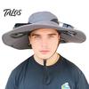 Outdoor Fishing Hat With Moisture-wicking Properties Fan Wide-Brimmed with Dual-Power Design Solar-powered Cooling For Cycling Solar USB Charging