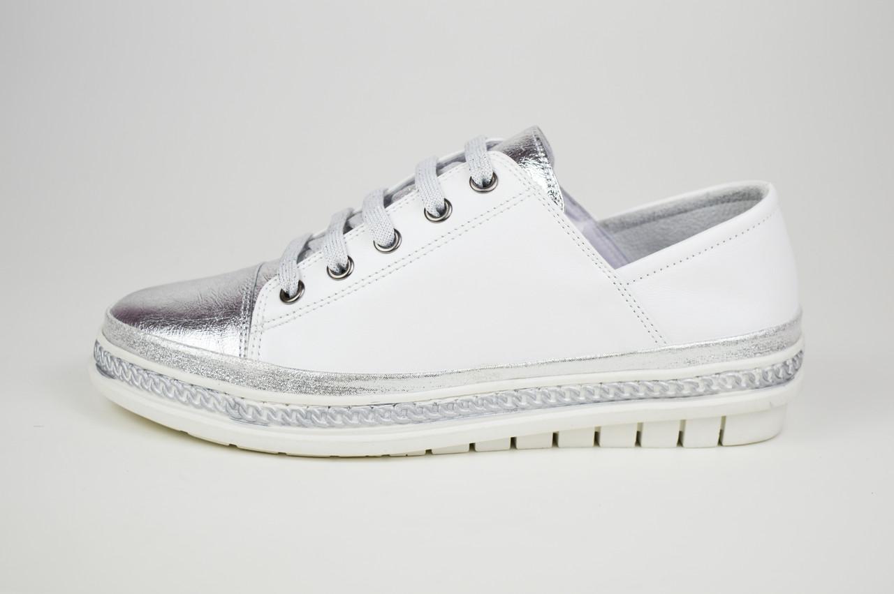 

Кеди Guero 076305 37 Біло-сріблясті шкіра 37 білий