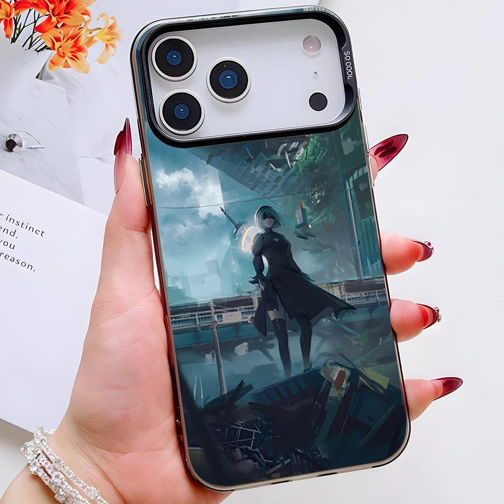 

Nier Automata Game Phone Case For IPhone 17 Pro Max 16 Pro Max 15 14 13 11 12 Mini Xs X Xr 7 8 Plus Se Color Silver Cover iPhone 12 Pro Max