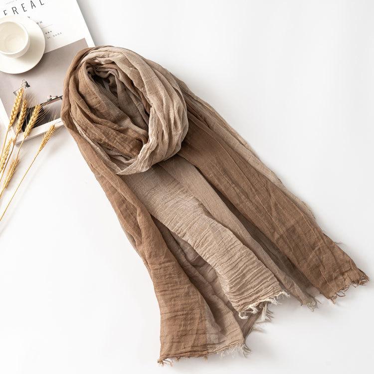 Patchwork Cotton Linen Men Scarf Autumn Winter Striped Tassel Scarf Men's Shawl Wrap Fashion Casual Male Bufandas Accessories