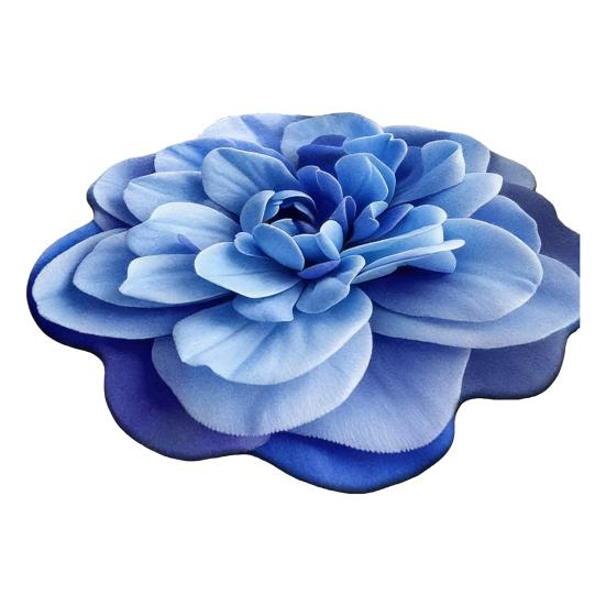 3D Visual Flower Rug Realistic Floral Floor Mat Non-Slip Absorbent Bathroom Rug for Bedroom Living Room Playroom Entrance Decor