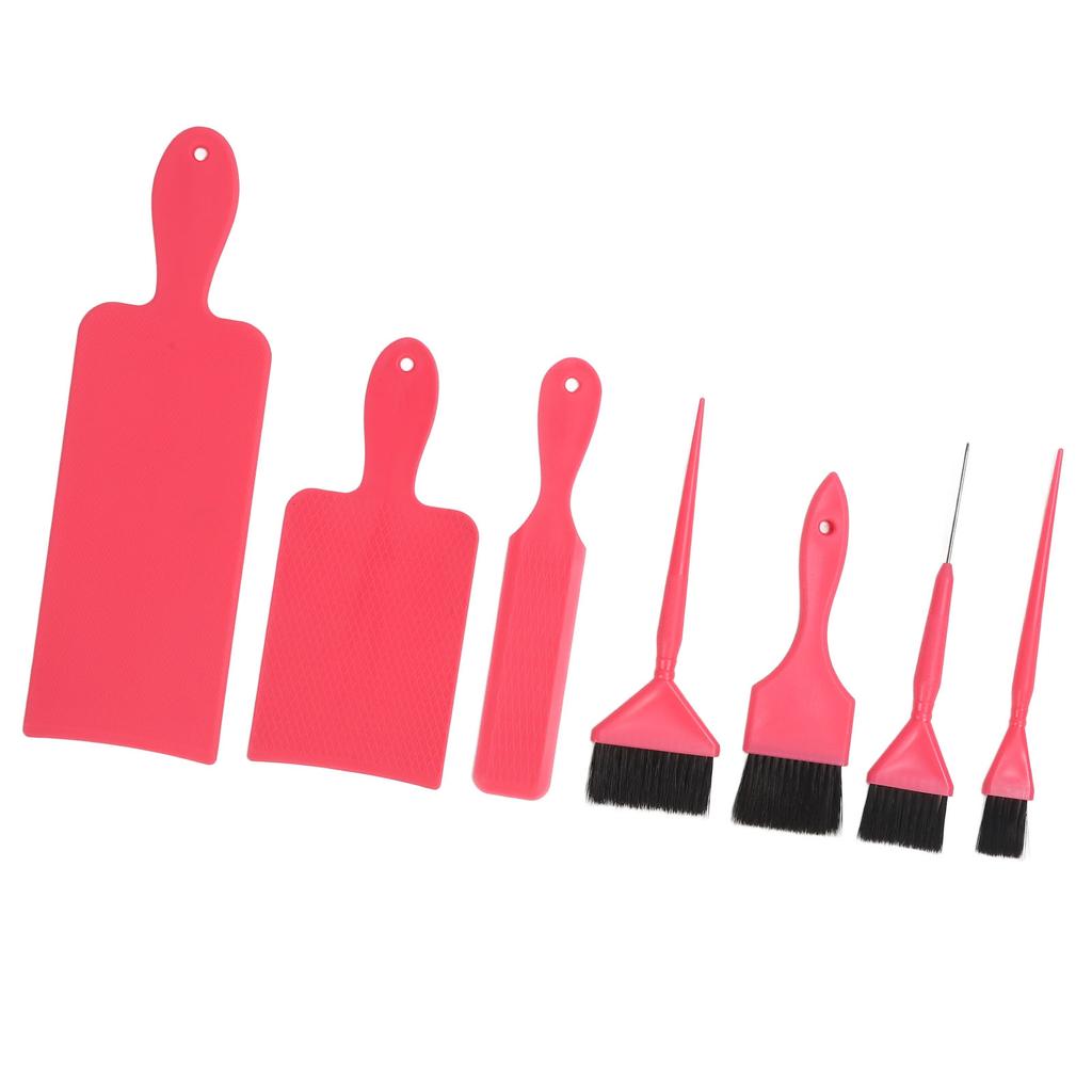 7pcs Hair Dye Tool Set Balayage Board Coloring Brush Hair Highlighting Paddle Brush Tools Hair Salon