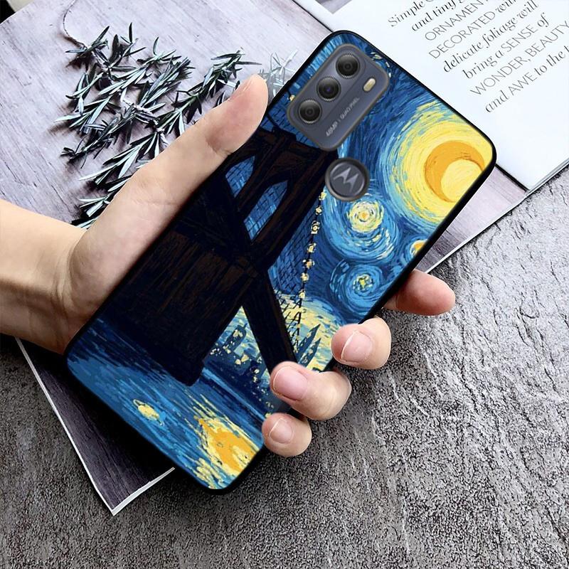Aesthetic Night Starry Sky Phone Case For Moto G84 G22 G32 G42 G52 G62 G53 G72 G60 G60S G100 G10 G20 G30 G13 G50 G 5G G Pure