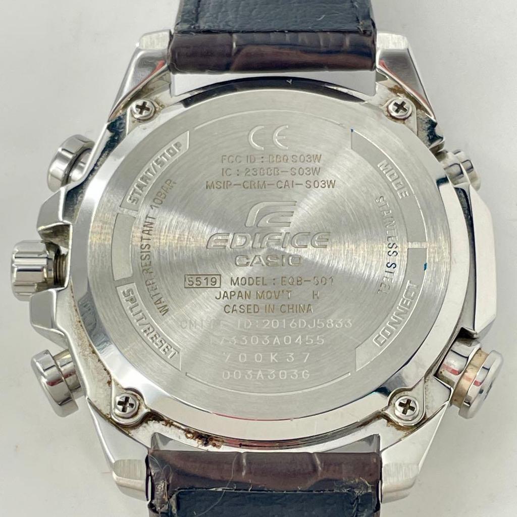 Used Working item CASIO EDIFICE EQB-501 Tough Solar YA0015