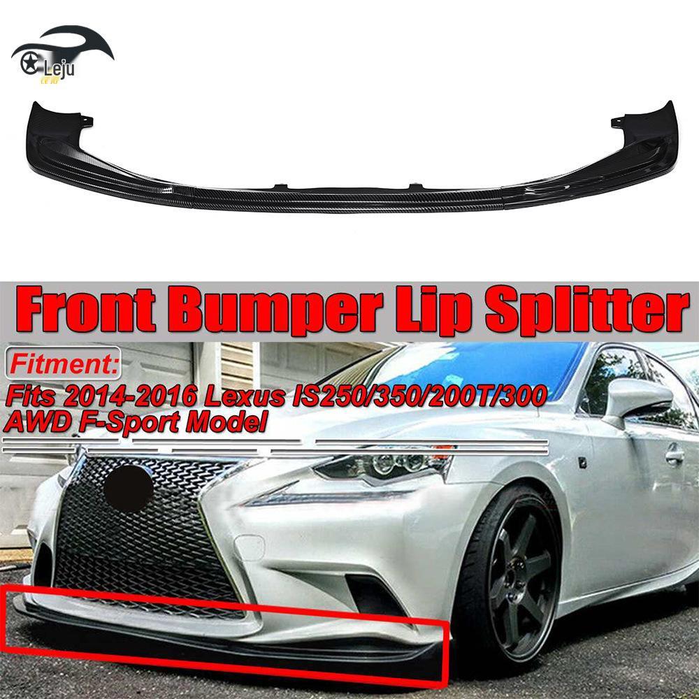 Lexus IS250/IS350 (2014-2016) Комплект угловых накладок на передний бампер Matte Black