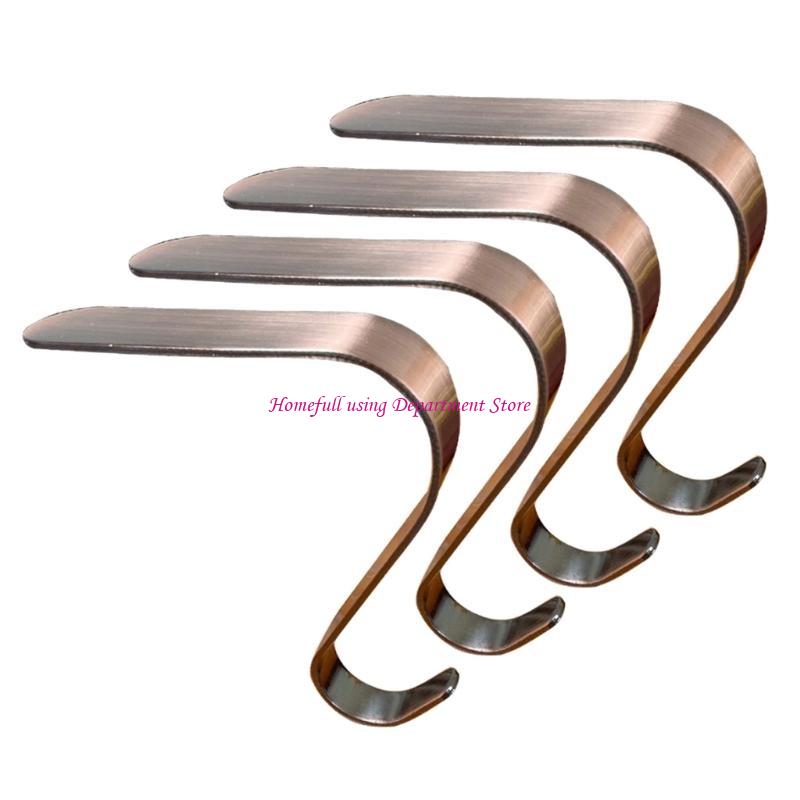  Christmas Stocking Hangers Metal Hanging Hooks for Fireplaces Accessories Mantel Ornaments Holders Party Supplies
