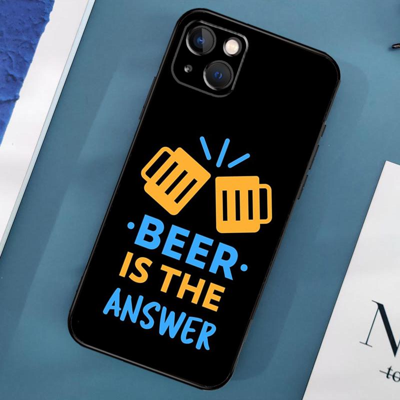 Beer Alcohol Phone Case For iPhone 15 14 Pro Max 11 13 12 Mini X XR XS Max SE 2020 7 8 Plus Cover Capa