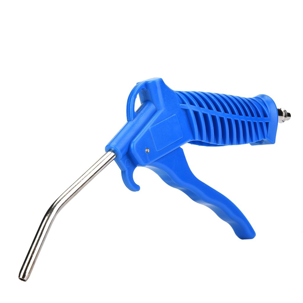 Blue Air Duster Gun Pneumatic Wind Blowing Kit Set with EU Connector PU Hose