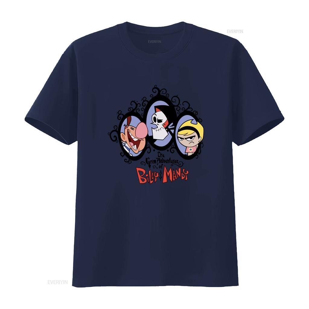 The Grim Adventures Of Billy Unisexdy T Shirt Cotton S 5xl Yi383 Vintage Washed Casual Top For Everyday Wear Stylish Versatile