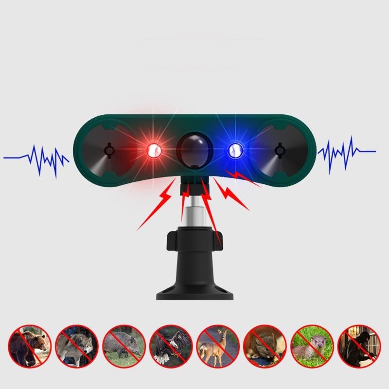 Multifunctional Animal Repeller Plastic Solar Motion Alarm Animal Driver Solar Alarm Solar Animal Repeller ABS Texture