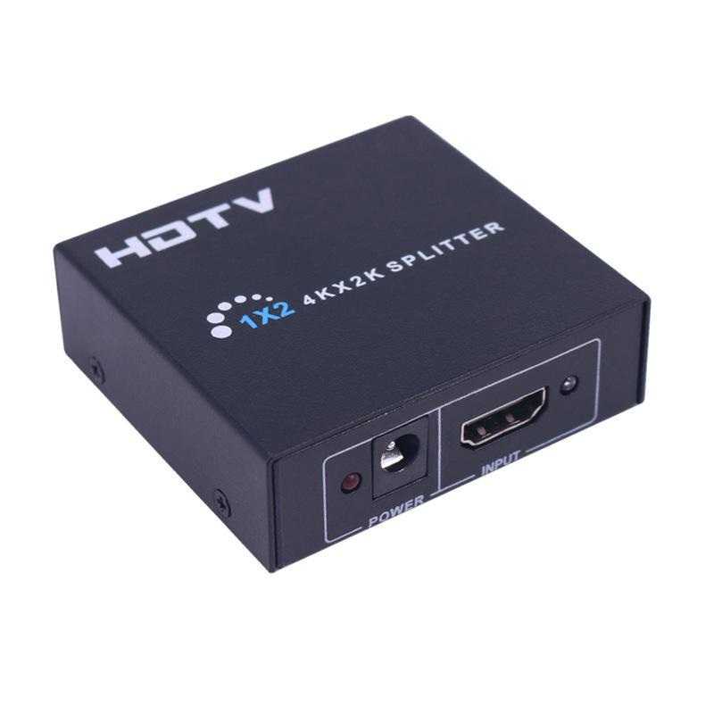 4K HDMI Splitter: 1 Input to 2 Output Screen Sharing Converter