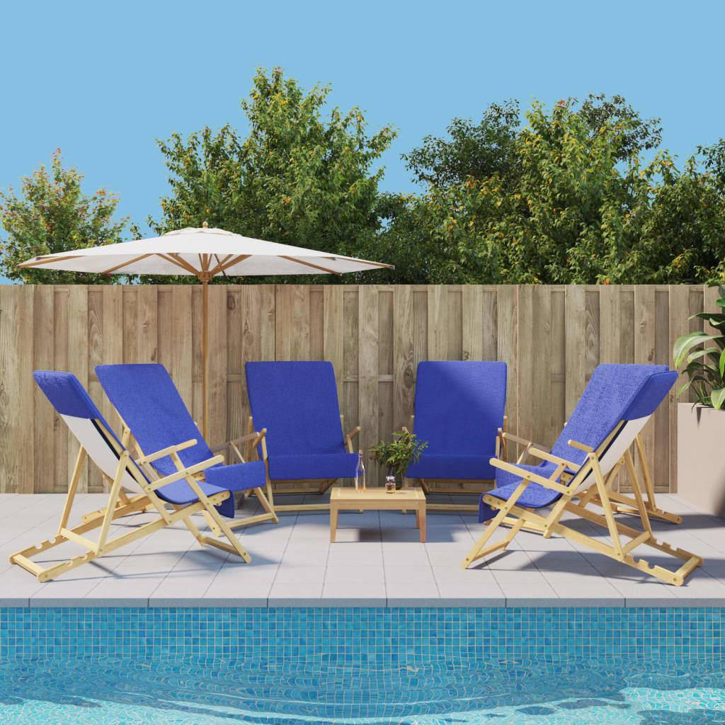 Vidaxl Ręczniki Plażowe, 6 Szt., Niebieskie, 60X135 Cm, 400 G/M²