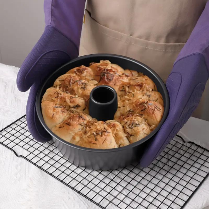 1pc Fluted Tube Cake Pan Baking Cake Mold Cake Pan Oven Accessories Baking Tools Kitchen Gadgets Kitchen Accessories
