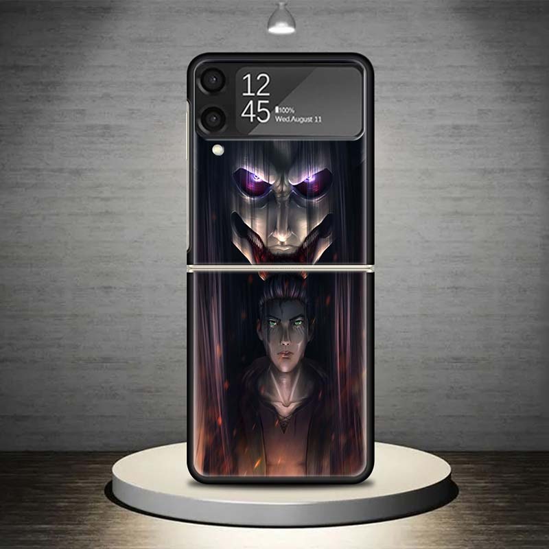 Attack-Titan Rumbling Phone Case For Samsung Galaxy Z Flip 7 6 5 4 3 5G Shockproof Cover Z Flip7 Flip6 ZFlip5 Flip3 Flip4 Luxury