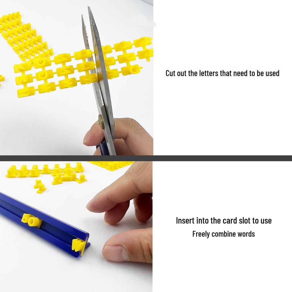 Polymer Clay Letter Stamps for Decorating Pottery, Play-Doh, or Cookies