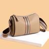 Leather women's bags new trendy fashion simple large capacity shoulder messenger bag first layer cowhide pillow bag