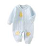 Cozy Air Cotton Baby Romper: Three-Layer Warm, Long-Sleeved Climbing Suit