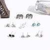 Vintage Earrings, Fashionable Turquoise Elephant Pearl Zircon Combination 8 Pairs Of Earrings