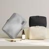 Solid Color Cosmetic Storage Bag Waterproof Toiletry Wash Bag Zipper Makeup Bag  Girls