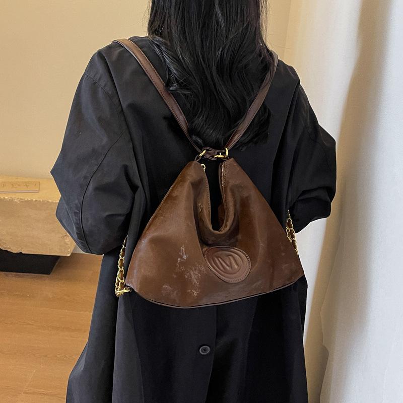 Premium Suede Retro Big Bag Women'S Backpack Popular Shoulder Bag Large Capacity Tote Bag